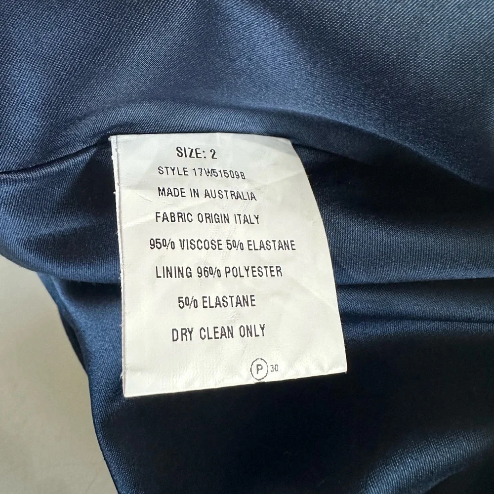 Manning Cartell Barneys New York Navy Slip Dress Gown Small - Picture 7 of 10